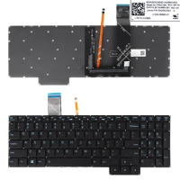 US Laptop Keyboard for Lenovo Ideapad Gaming 3-15IMH05 15ARH05 15ACH GY530 Black with Blacklit &amp; Blue Printing Win8
