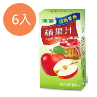 波蜜 蘋果綜合果汁飲料 300ml(6入)/組【康鄰超市】