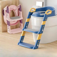 New Stepped Children's Toilet Foldable Foot Stool Multi-functional Toilet Boy Girl Baby Toilet Training