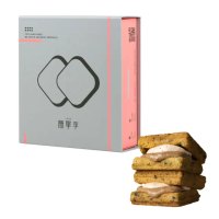 【簡單李】翠玉蔥香(蔥鹽胡麻奶油夾心餅8入盒．五辛素．台北知名伴手禮)