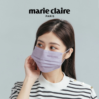 【ONEDER旺達】Marie Claire 美麗佳人一般醫療口罩(30入組) 平面醫療口罩- 煙灰紫 MC-BZ004