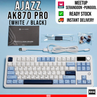 Ajazz AK870 Pro Custom Keyboard, Detachable Tilted Screen, THOCK