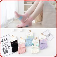 Tất/vớ ngón chân cổ thấp cute, Tất xỏ ngón cổ nhỡ, cổ thấp co dãn thấm hút tốt, tất nữ xinh