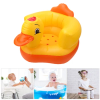 Foldable Inflatable Chair Baby Seat Baby Shower Chair Dining Chair Inflatable Armchair Child Seat Bathing Stool