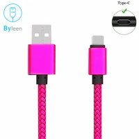 USB Type C Cable for Samsung A53 A52 A51 5G S9 S8 2M Fast USB Charging Charger Data Cable for Xiaomi Redmi note 10 10S 9 USB-C