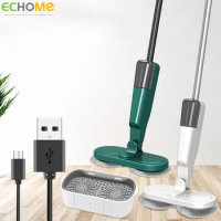 Wireless Electric Mop Usb Charging Rotating Electric Mop Cleaner Spraying Cordless Powerful Smart Mopping and Washing Machine