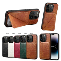 Solid Color Leather Magnetic Phone Case For Sony Xperia 1 V 10 V 5 IV 10 IV 1 IV Insert Card Bracket Phone Cover