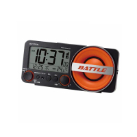 【RHYTHM 麗聲】高科技電子鬧鐘時間電波收訊日期溫度顯示可音量調節防貪睡夜燈功能(電波收訊)