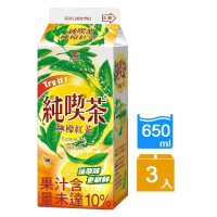 【統一】純喫茶檸檬紅茶650mlx3入