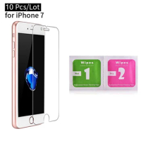 50 pcs Wholesale 9H 2.5D Tempered Glass for iPhone6 6S 5 5s 4s 7 8 screen protector Film for iphone 7 plus for iphone X