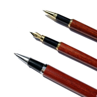 花梨木簽字筆 紅木商務辦公小禮品 特色木質鋼筆 教師節禮品