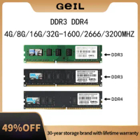 GeIL DDR3 8G 1600MHZ Memory Ram DDR4 2666MHZ 3200MHZ RAM 8GB 16GB 32gb for Desktop PC Memoria RAM