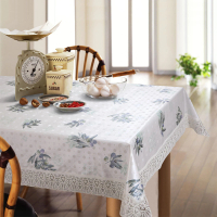 【meiwa】明和防水桌巾-藍綠莓果132*178CM(桌巾/餐桌巾/桌布/桌墊)