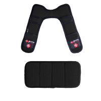 Dr.Air 多用途氣墊可調式減震釋壓雙肩背帶墊+背包用氣墊護腰墊