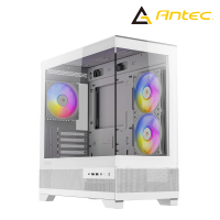 【Antec】CX500M RGB M-ATX海景房電腦機殼(白色/支援360水冷排)