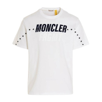【MONCLER】MONCLER X HIROSHI FUJIWARA系列 男款 星星印花 白色短袖T恤(S號、M號、L號、XL號)