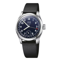 Oris Jam Tangan Pria Oris Big Crown 01-403-7776-4065-07-5-19-11 Pointer Date Blue Dial Black Leather