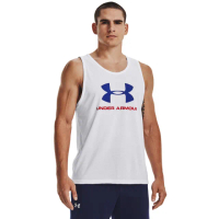 【UNDER ARMOUR】UA官方直營 男 Training Graphics背心_1329589-104(白)