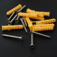 加長膨脹螺絲釘超長 300mm小黃魚尼龍塑料膨脹管6mm錨栓 加長膨脹