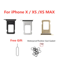 SIM Card Holder Tray Slot for iPhone X XR XS MAX Replacement Part SIM Card Card Holder Adapter Socket Apple