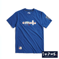 【EDWIN】江戶勝 男裝 七福神人頭短袖T恤(藍色)