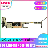 100% Original Working Mainboard Fully Tested Motherboard For Xiaomi Mi Note10Lite Note 10 Lite With ROM Circuits Card Fee Plate