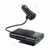 Mobil Charger HP 4 Port USB HP Car Charger Super Fast Charging 3.1A