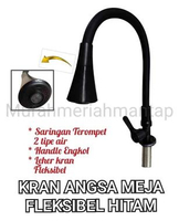 KRAN ANGSA MEJA FLEKSIBEL HITAM TEROMPET / KERAN CUCI PIRING / KRAN ANGSA BCP