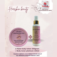 Body Lotion Extra Chromosome Memutihkan + Body Toner Platinum Penghilang Bekas Luka