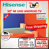 2025 new[FREE SHIPPING + 2 GIFT] Hisense 50" 55" 65" 4K A6500H Ultra HD LED TV (3 Years Warranty)   