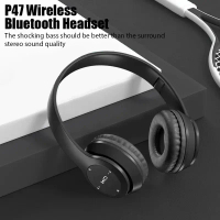 Stereo P47 Headset 5.0 Bluetooth Headset Folding Series Wireless Sports Game Headset for HuaWei Xiao
