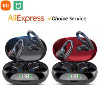 MIJIA Xiaomi Bluetooth Headset True Wireless Earbuds Hook Sports Headset HiFl Stereo Gaming Waterproof Headphones with Mic