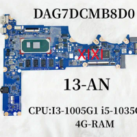 DAG7DCMB8D0 Mainboard For HP Pavilion 13-AN TPN-Q214 Laptop Motherboard With I3-1005G1 i5-1035G1 CPU 4G-RAM L68366-601 100% OK.