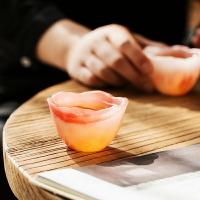 冰彩琉璃高顏值酒杯擺件高檔家用好看精致的香檳雞尾酒杯小盞禮盒