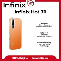 Hp Infinix Hot 70 Ram 6GB Internal 256GB Garansi Resmi Orange