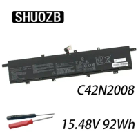 SHUOZB C42N2008 Laptop Battery For Asus ZenBook Pro Duo 15 OLED UX582 UX582LR Series XS74T UX582LR-H2002TS H2003R LR-XS74T