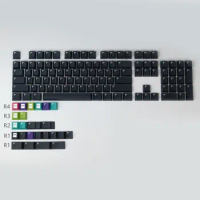Black Pixel Keycaps For Cherry Mx Gateron Kailh Box TTC Cross Switch Mechanical Gaming Keyboard Cherry Profile Blank PBT Key Cap