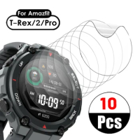 10/1Pcs TPU Soft Clear Protective Film For Amazfit T-Rex 2/T-Rex Pro Sport Smart Watch Screen Protector Cover T-Rex Accessories