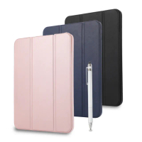 【DW 達微科技】LA125靜謐三折款 iPad Air 11吋 2024 平板保護皮套(內置筆槽 附精細觸控筆)
