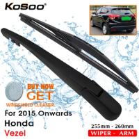 KOSOO Auto Rear Blade For Honda Vezel,255mm 2015 Onwards Rear Window Windshield Wiper Blades Arm,Car Styling Accessories