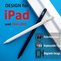 For iPad Pencil with Palm Rejection Tilt for Apple Pencil 2 1 IPad Air 5 2022 - 2018 for Apple Pen Stylus Magnetic Adsorption