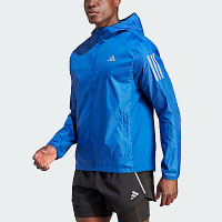Adidas OTR Jacket M [IL4790] 男 連帽 外套 運動 慢跑 路跑 訓練 反光 防風 防潑水 藍