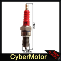 Motorcycle Red D8TC Ignition Spark Plug For 150cc 200cc 250cc Engine Pit Dirt Motor Bike ATV Quad Go Kart Buggy Scooter Moped