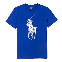 Polo Ralph Lauren 年度熱銷印刷大馬系列短袖T恤-藍色