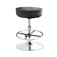 【GXG 吉加吉】圓凳款 工作椅 金屬圓盤+踏圈款(TW-T01 K)