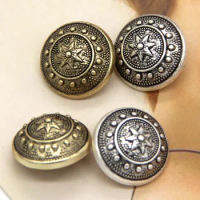 DOTOLLE Character British College Style Metal Buttons For Clothing Men Jacket Coat Suit Blazer Retro Handmade Decorations