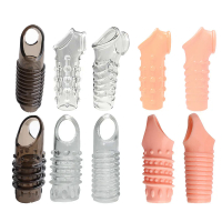 10 Types  Sleeve Enlargement Reusable  Lock Sperm Delay  Ring s For Men Couples