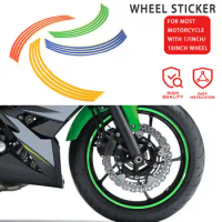 Hot Sale Motorcycle Wheel Sticker Reflective Decals Rim Tape Car/bicycle For KAWASAKI KLX KX 65 85 100 125 250 250F 450F KLX125