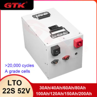 GTK LTO 22S 52V 48V 30Ah 40Ah 60Ah 80Ah 100Ah 120Ah 150Ah 200Ah Lithium Titanate battery for Solar PV System Inverter+Charger