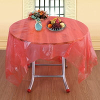 一次性桌布加厚塑料臺布結婚喜宴餐桌布野餐墊家用長方形圓形圓桌